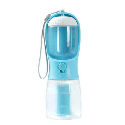 3-in-1 Dog Water Bottle – Food Dispenser & Waste Bag Holder
