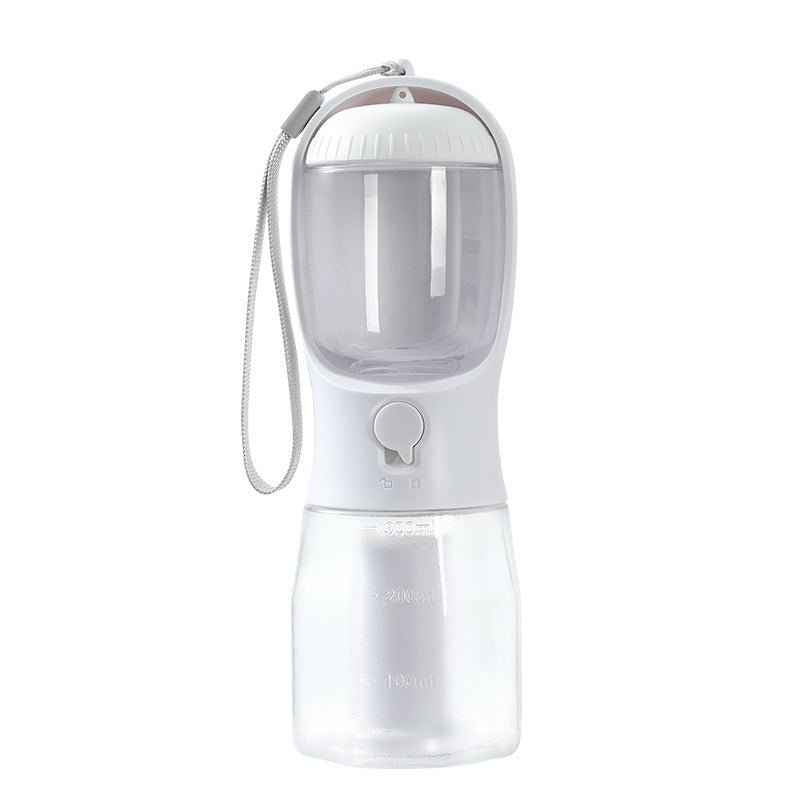 3-in-1 Dog Water Bottle – Food Dispenser & Waste Bag Holder