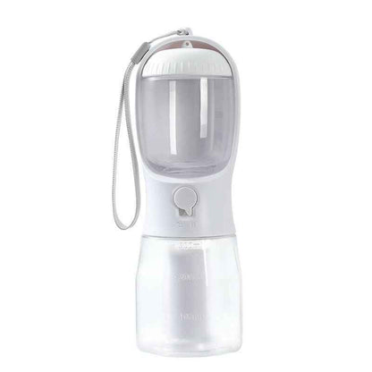 3-in-1 Dog Water Bottle – Food Dispenser & Waste Bag Holder