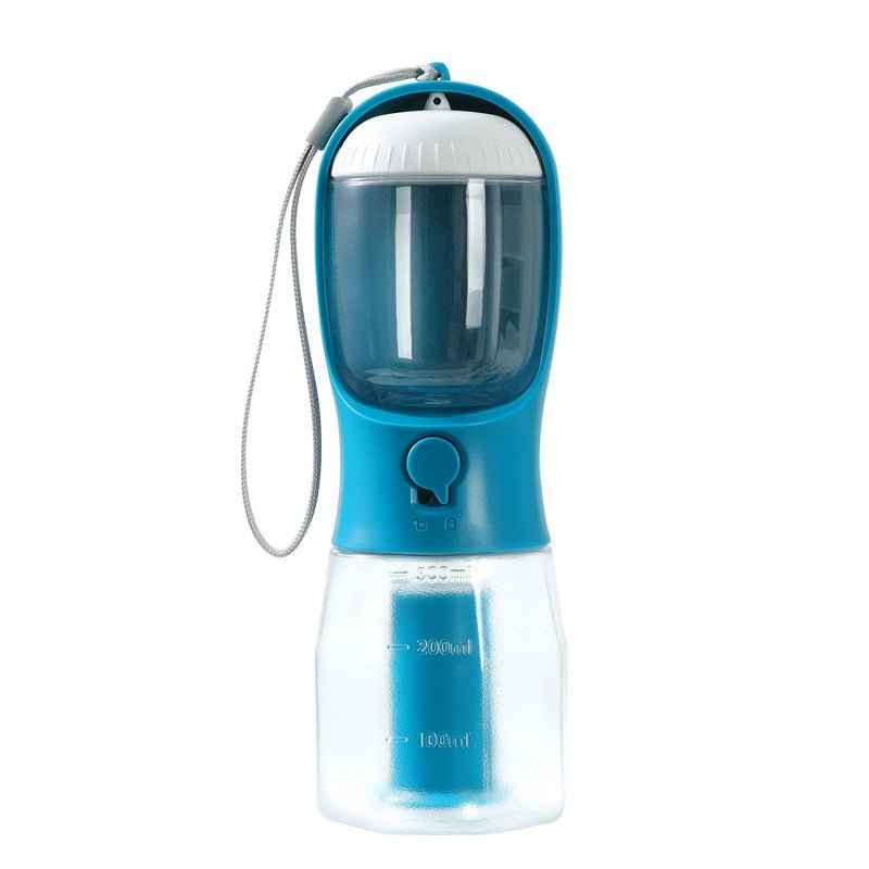 3-in-1 Dog Water Bottle – Food Dispenser & Waste Bag Holder