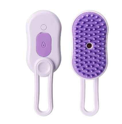 3-in-1 Steam Pet Grooming Brush – Electric Spray Hair Comb