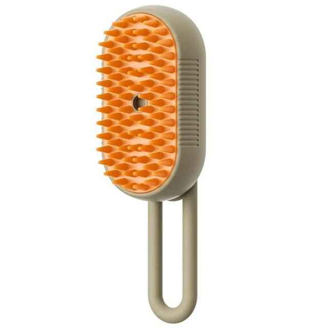 3-in-1 Steam Pet Grooming Brush – Electric Spray Hair Comb
