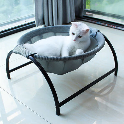 Elevated Cat Hammock Bed – Breathable Pet Sleeping Bed - Dulypets