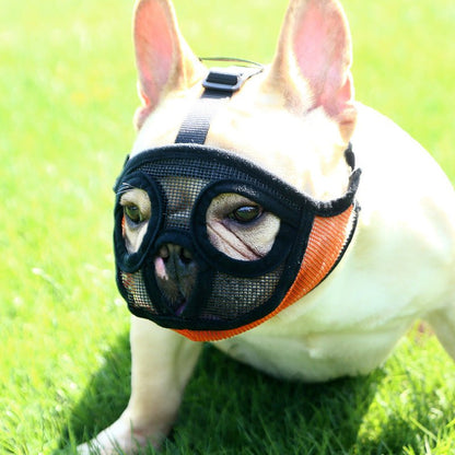 French Bulldog Muzzle – Breathable Short Snout Dog Mask - Dulypets