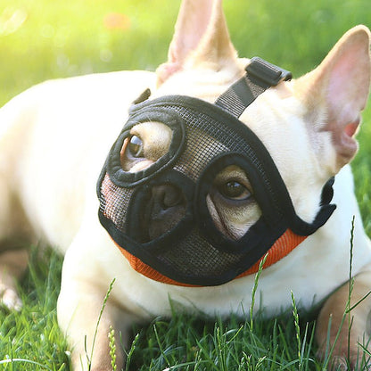French Bulldog Muzzle – Breathable Short Snout Dog Mask - Dulypets