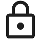 Lock icon on a white background