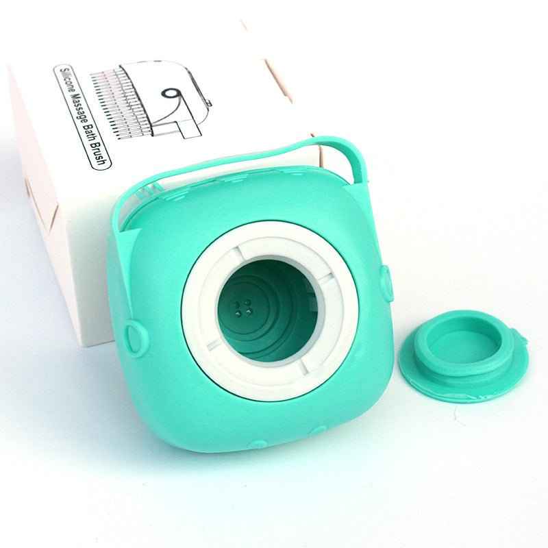 Silicone Pet Bath Brush – Shampoo Dispenser Grooming Tool