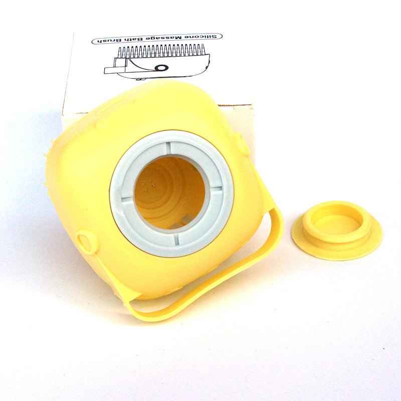 Silicone Pet Bath Brush – Shampoo Dispenser Grooming Tool
