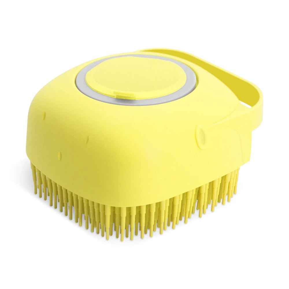 Silicone Pet Shampoo Brush – Soft Bath Massage Grooming Tool