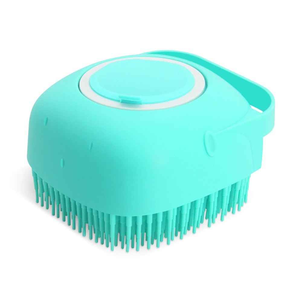 Silicone Pet Shampoo Brush – Soft Bath Massage Grooming Tool
