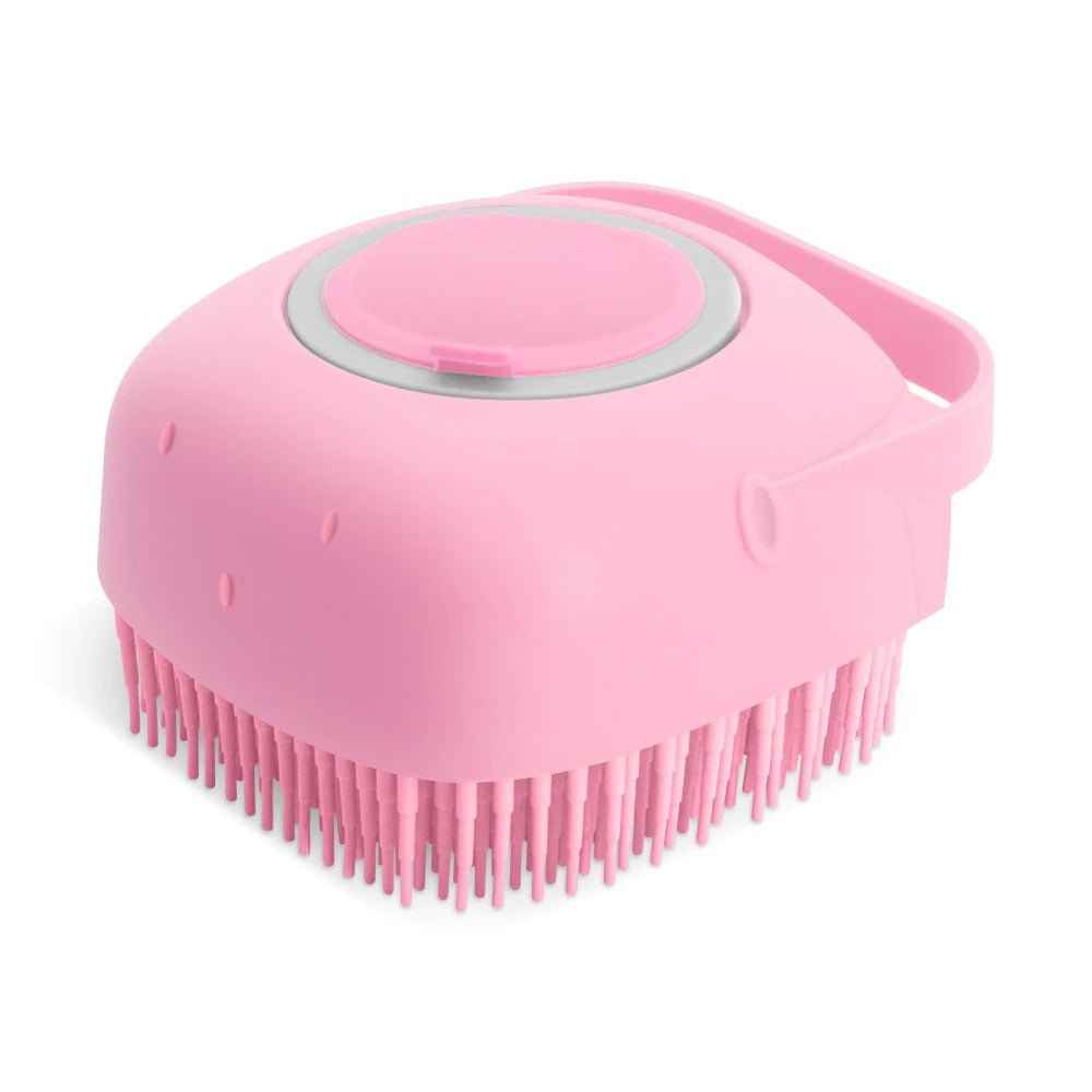 Silicone Pet Shampoo Brush – Soft Bath Massage Grooming Tool